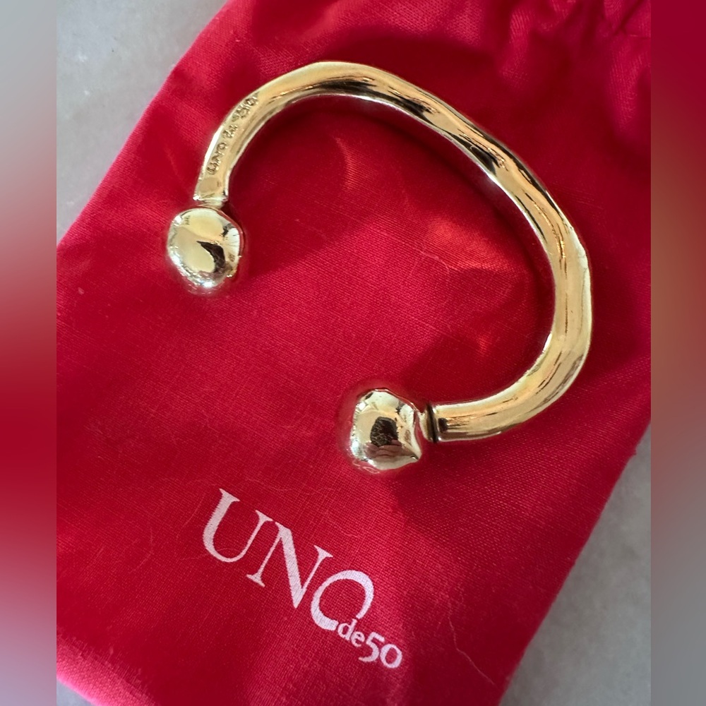Uno de 50 Gold Zen Bracelet Size S/M